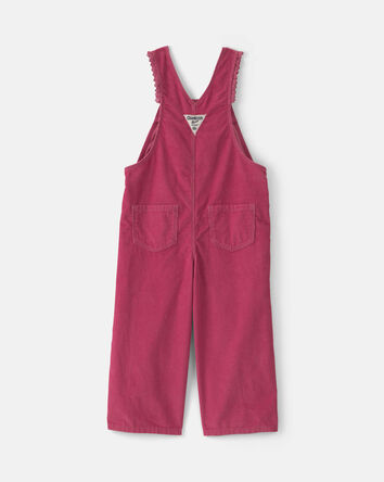 Toddler Girl Corduroy overalls - Purple, 
