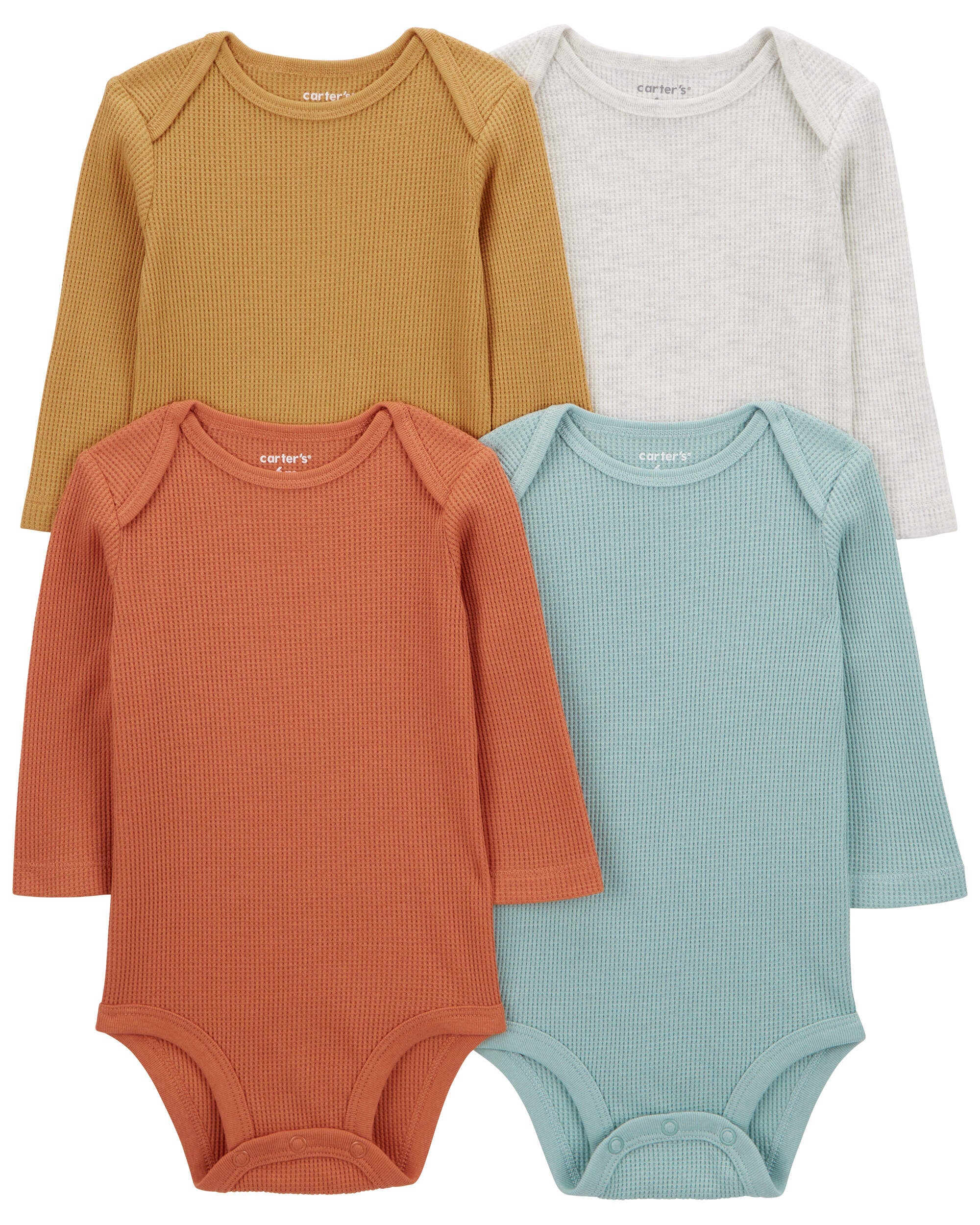 Multi Baby 8 Pack Long Sleeve Bodysuits Carter s Oshkosh Canada
