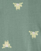 Baby 2-Pack Frog 100% Cotton Snug Fit 1-Piece pyjama - Green/Tan, image 4 of 5 slides
