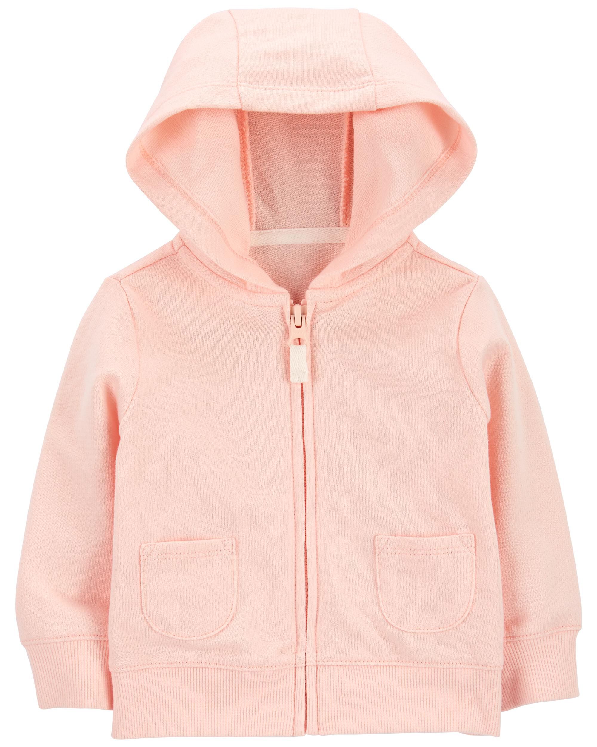 Pink zip discount up sweater