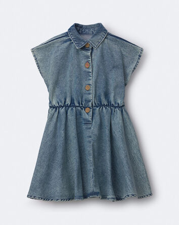 Toddler Girl Avenue Twirl&trade; Denim Dress in Avenue Wash - Blue, 