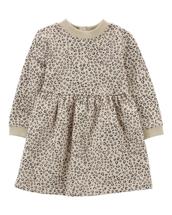 Baby Cheetah Print Fleece Dress, 