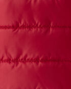 Kid Hooded Puffer Jacket - Red, image 4 of 4 slides