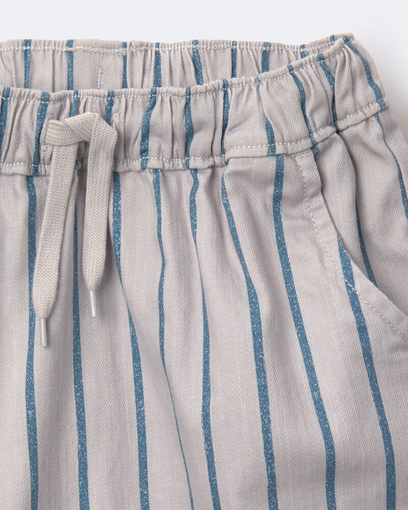 Tout-petit gar&ccedil;on - Short extensible &agrave; rayures - Gris, image 7 sur 7 diapositives