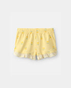 Tout-petit fille - Pyjama ample 2 pi&egrave;ces sans manches, fleurs - Jaune, image 2 sur 4 diapositives