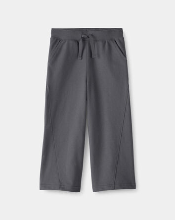 Tout-petit fille - Pantalon de sport &agrave; jambe large en jersey bouclette - Gris, 