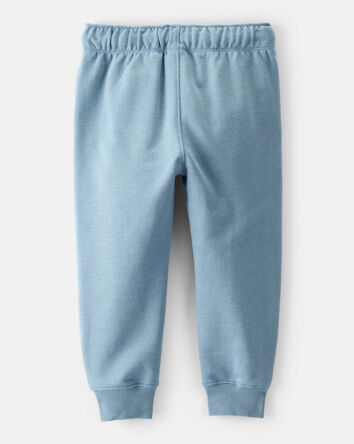 Toddler Boy Solid Fleece Cotton Jogger - Blue, 