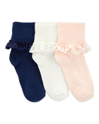 Enfant 3 paires de chaussettes à dentelle, image 1 sur 2 diapositives