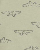 Baby Boy 3-Piece Alligator Outfit Set - Green/Grey, image 3 of 5 slides