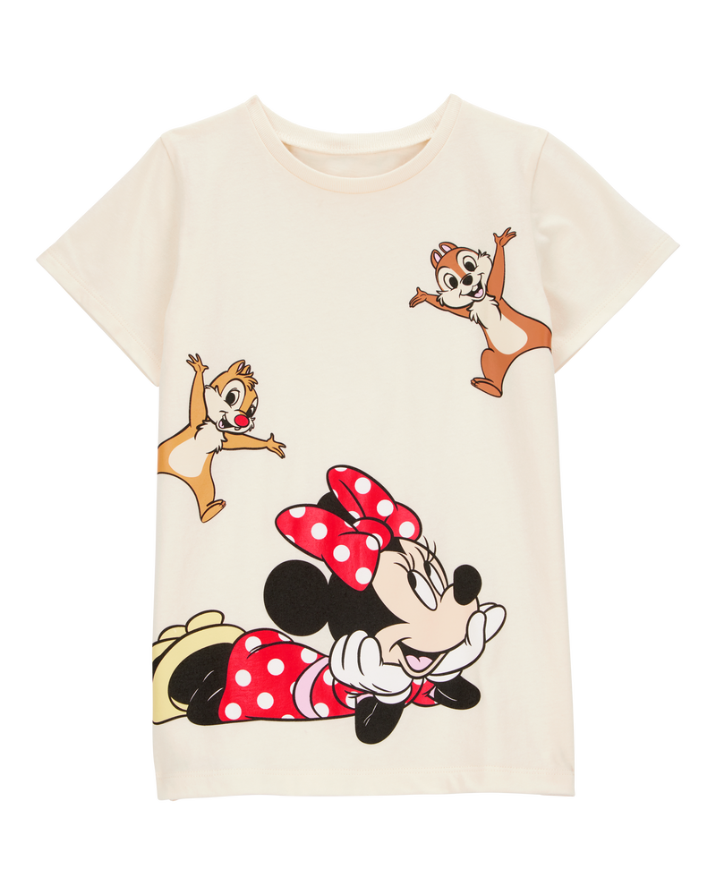 Kid Disney© Minnie Mouse Short-Sleeve Graphic Tee - Cream, image 1 of 2 slides