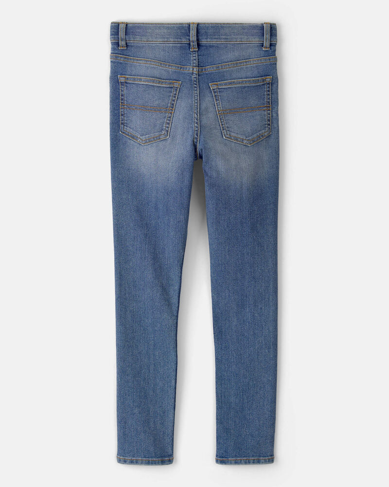 Kid Skinny Jeans In Indigo Bright Wash, image 2 of 4 slides