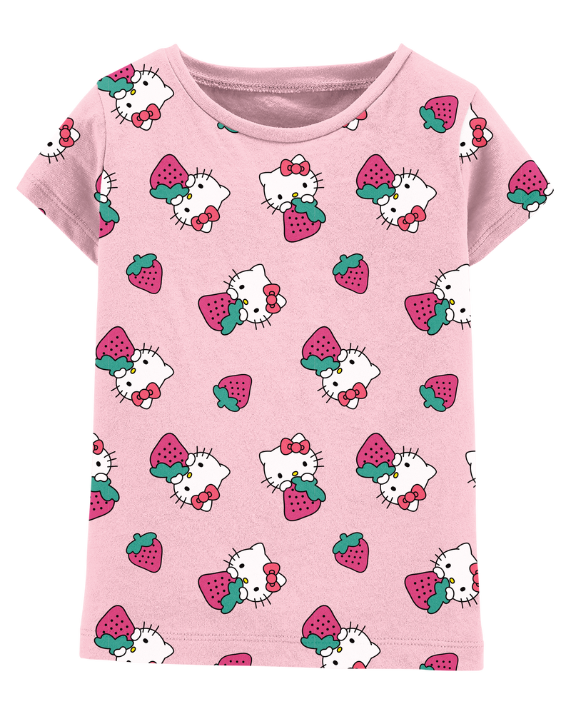 Enfant en bas âge T-shirt à manches courtes imprimé Hello Kitty® - Rose, image 1 sur 2 diapositives
