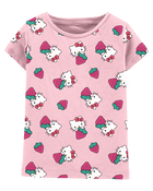 Enfant en bas âge T-shirt à manches courtes imprimé Hello Kitty® - Rose, image 1 sur 2 diapositives