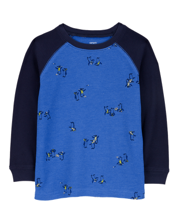 Toddler Penguin Thermal Graphic Tee, 