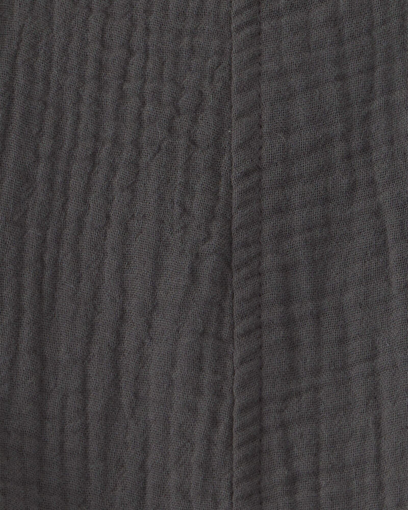 Baby Organic Cotton Gauze Shortalls, image 4 of 5 slides