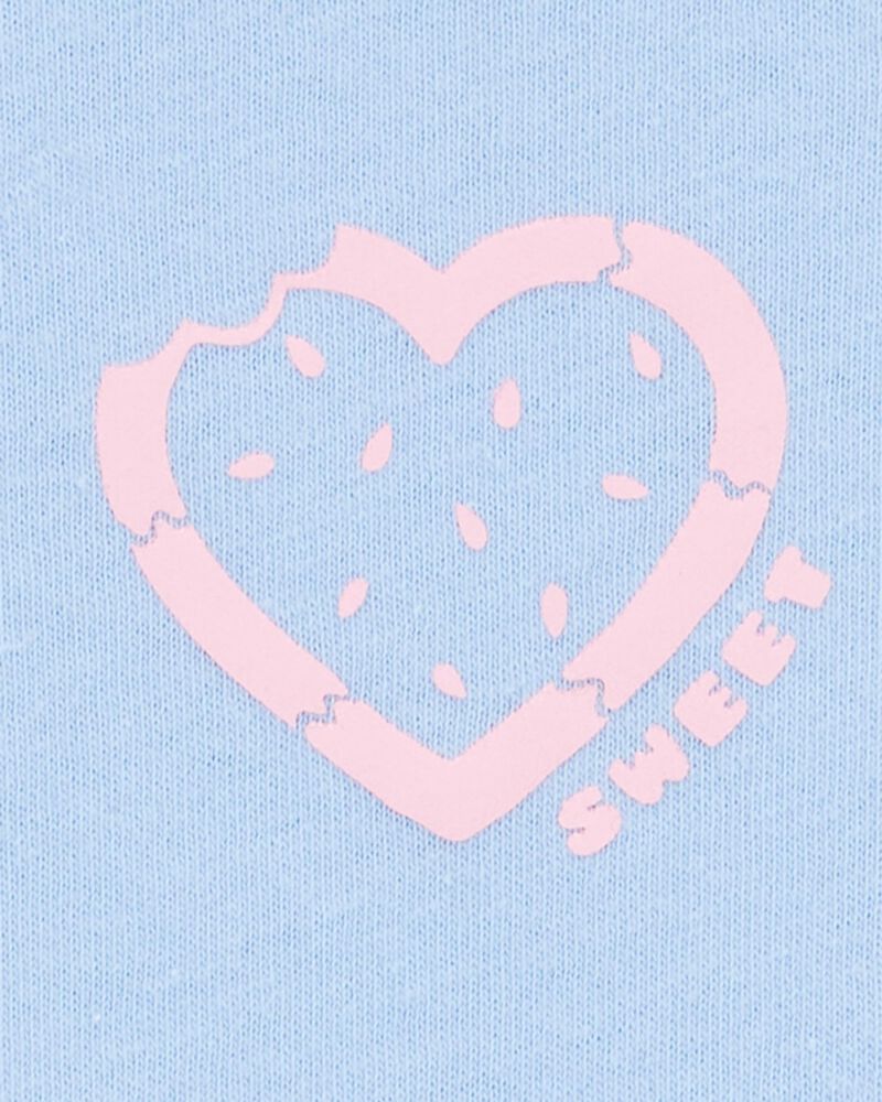 Toddler Heart Short-Sleeve Graphic Tee - Blue, image 3 of 4 slides