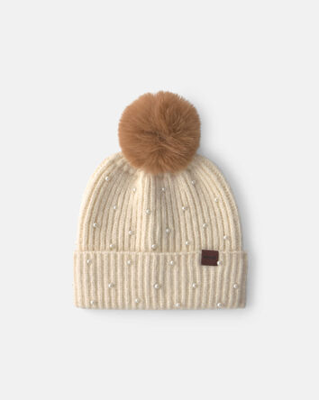 Filles - Tuque Pearly Kombi - Cr&egrave;me, 