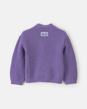 Girls Disney&copy; Lilo & Stitch Cardigan Sweater - Purple, 