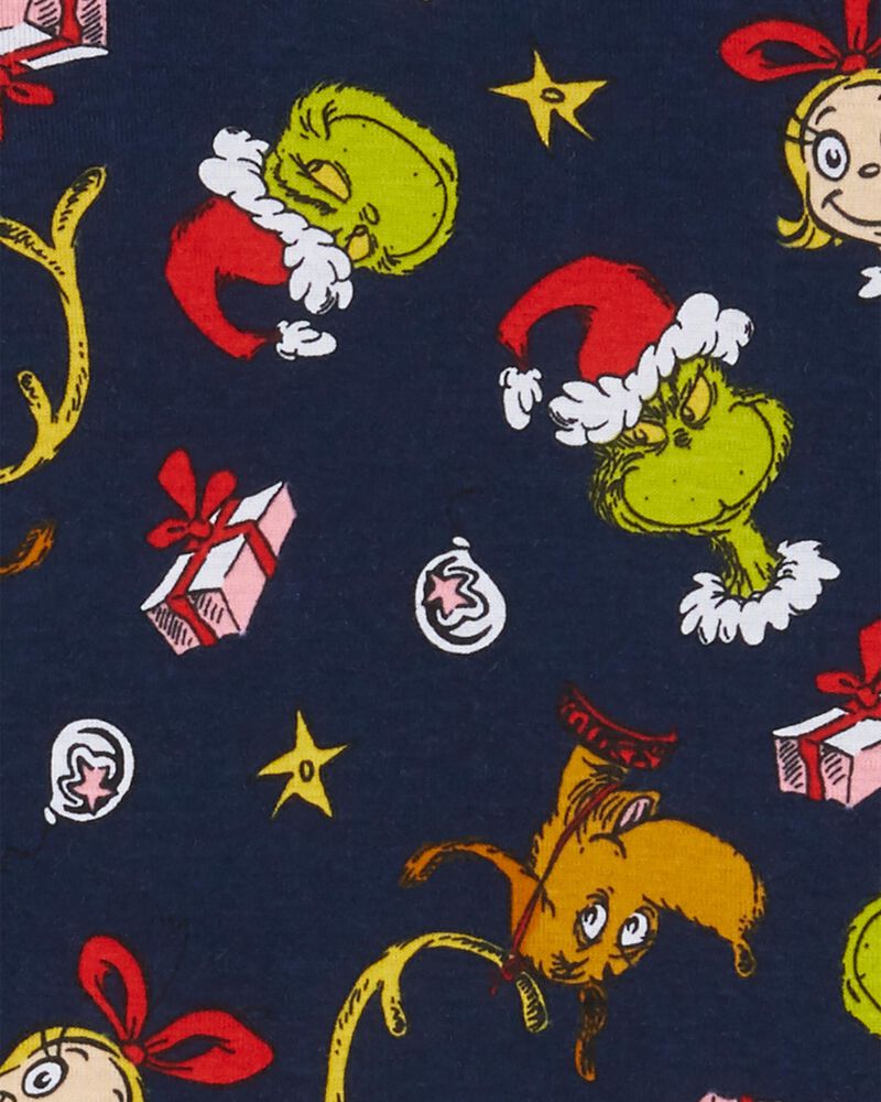 Pyjama 2 pi&egrave;ces en coton ajust&eacute; &agrave; imprim&eacute; du Grinch , image 2 sur 2 diapositives