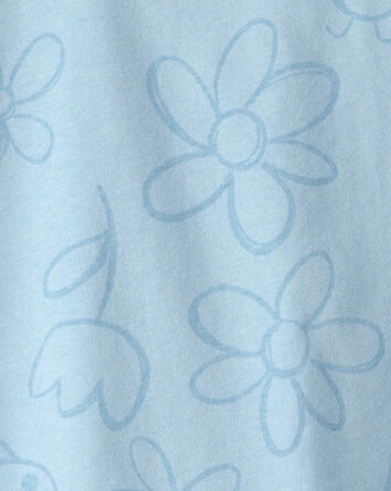 Tout-petit fille - Haut &agrave; motif floral coccinelle - Bleu, 