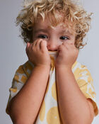Toddler Relaxed Graphic Tee in Otter Avenue Print - Yellow, image 5 of 6 slides