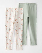 Toddler 2-Pack Organic Cotton Rib Leggings, image 2 of 6 slides