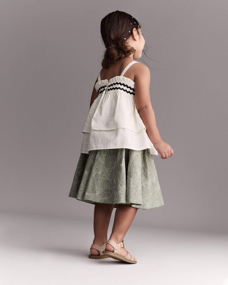 Tout-petit fille - Jupe midi Avenue Twirl&trade; &agrave; imprim&eacute; floral - Vert, image 6 sur 7 diapositives