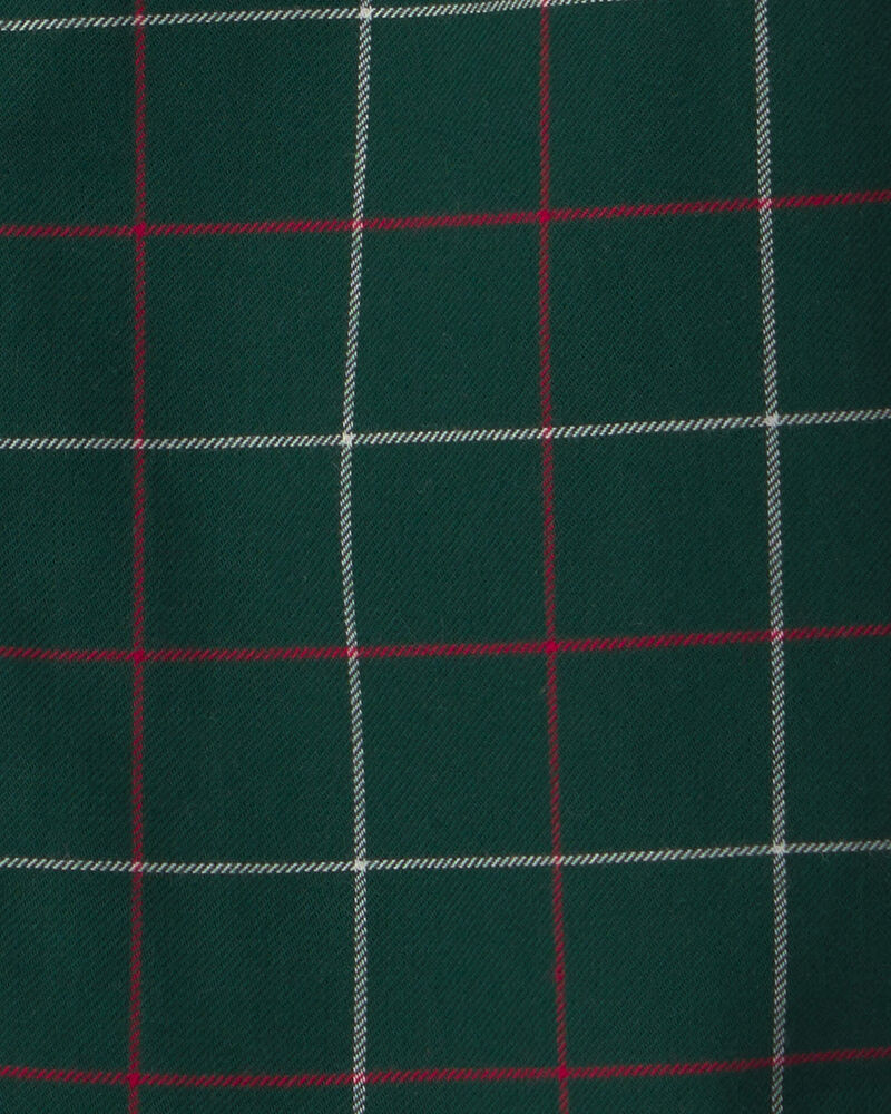 Tout-petit gar&ccedil;on - Chemise boutonn&eacute;e manches longues &agrave; carreaux &ndash; Vert, image 2 sur 2 diapositives