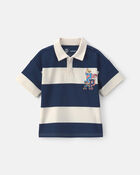 Toddler Boy Paw Patrol&reg; Striped Polo Shirt - Navy Blue/Cream, image 1 of 2 slides