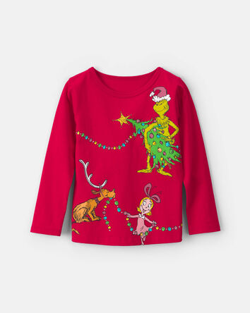 Toddler Girl Dr. Seuss&trade; The Grinch Christmas Long-Sleeve Graphic Tee - Red, 