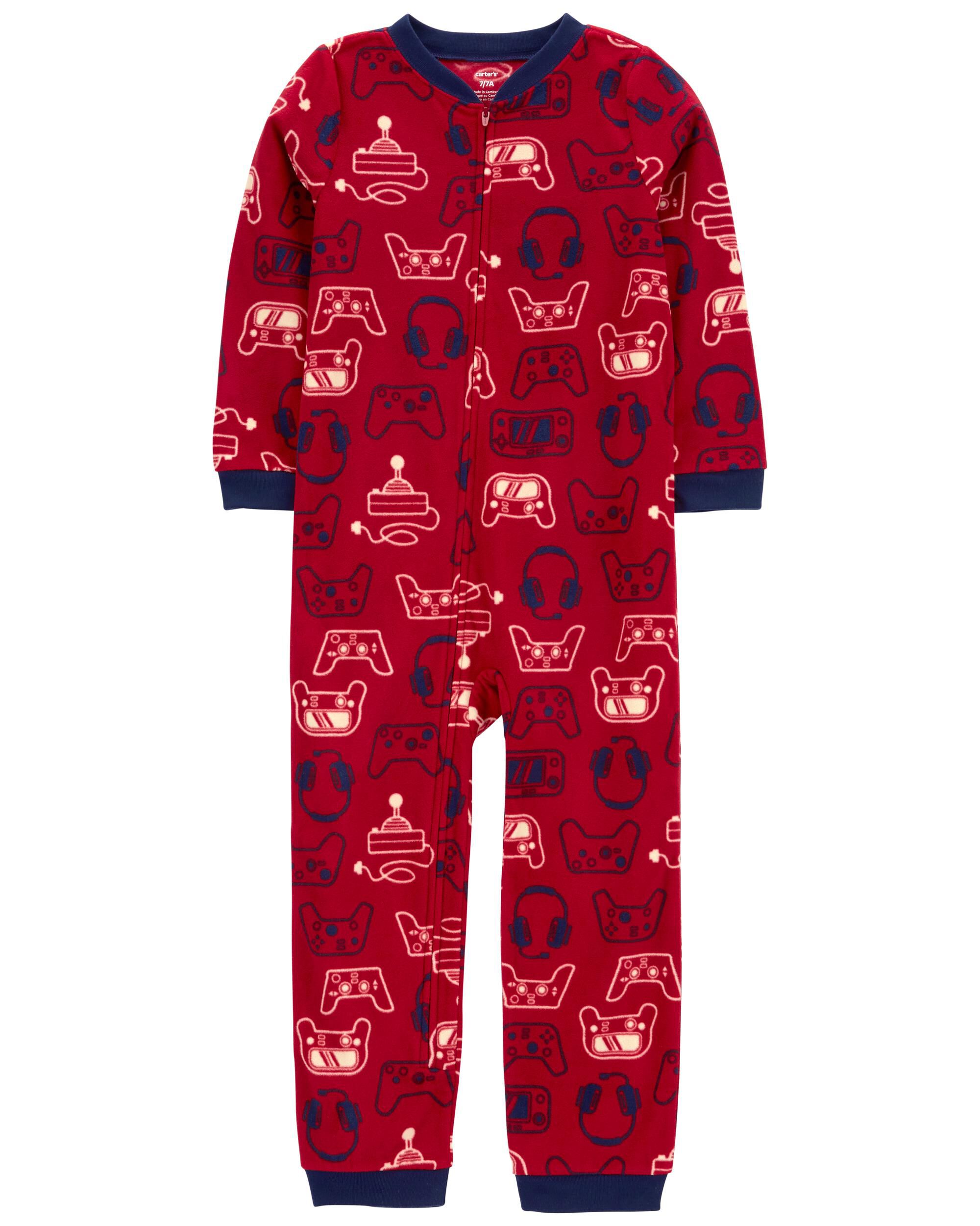 Carters footless cheap fleece pajamas