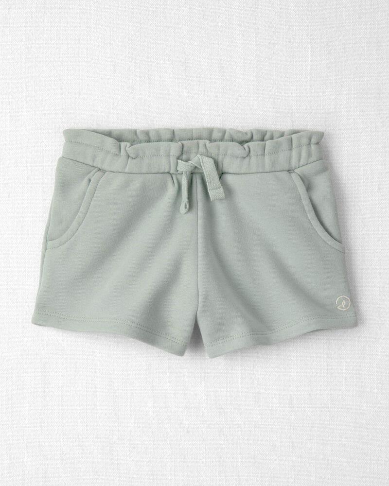 Toddler Girl French Terry Shorts Made with Organic Cotton, image 1 of 5 slides