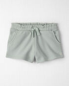 Toddler Girl French Terry Shorts Made with Organic Cotton, image 1 of 5 slides