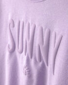 Girls 'Sunny' French Terry Top - Purple, image 2 of 4 slides