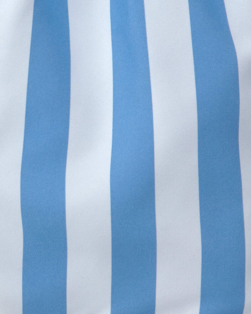 Toddler Boy Striped Swim Trunks - Blue, image 3 of 4 slides