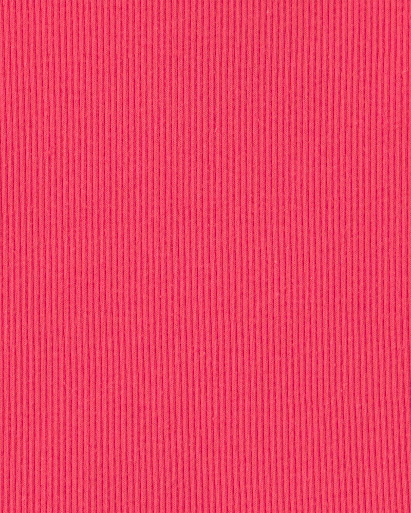Girls Rib Tank Top - Orange, image 2 of 3 slides