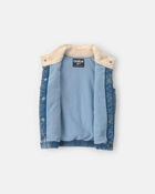 Toddler Boy Corduroy Vest - Blue/Cream, image 2 of 4 slides