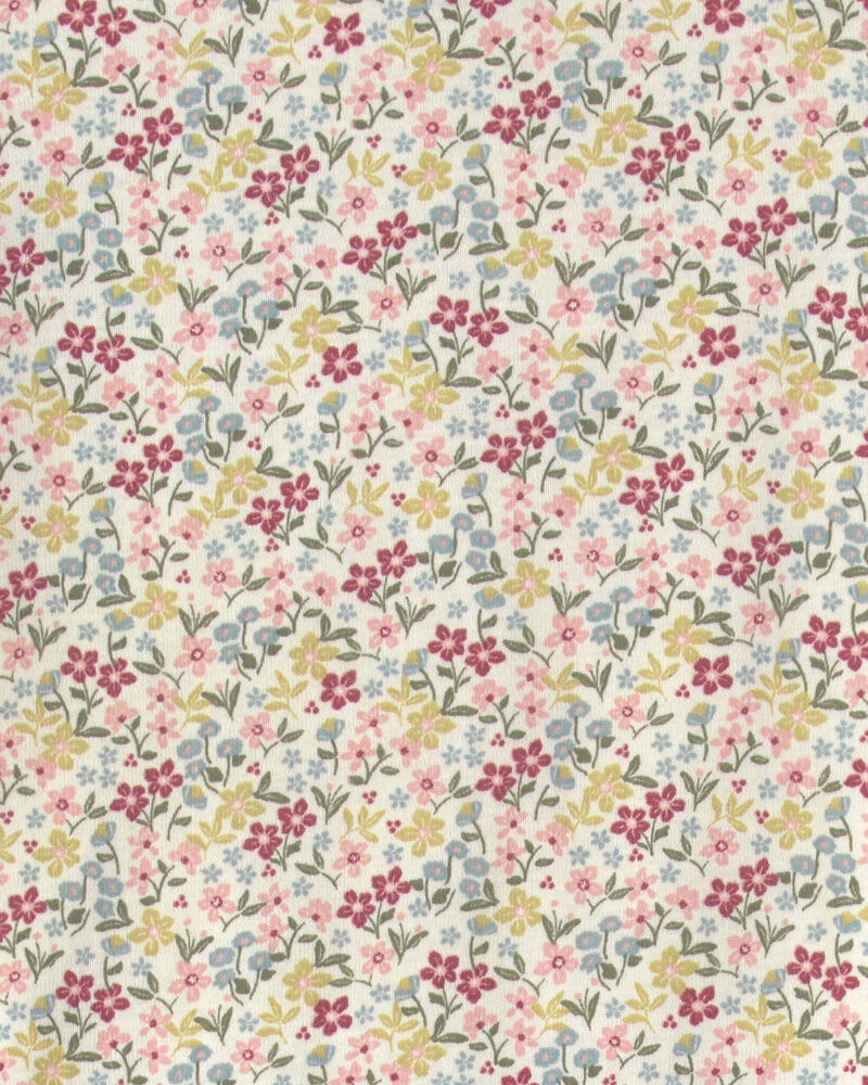 Girls 2-Piece Organic Cotton Pajamas in Floral, image 3 of 4 slides