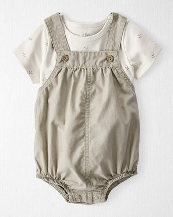 Bébé Ensemble barboteuse cache-couche fabriquée à partir de coton biologique , 