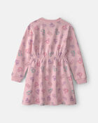 Girls Disney&copy; Princess Long-Sleeve Dress - Pink, image 2 of 2 slides