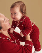 Adult 2-Piece Organic Cotton Coat Style Pyjamas, image 5 of 5 slides