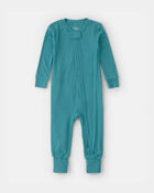 B&eacute;b&eacute; - Pyjama Ajust&eacute; 1 pi&egrave;ce PurelySoft - Bleu, image 1 sur 7 diapositives
