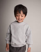 Toddler 'It Wasn't Me!' Otter Sweatshirt&trade; with Pockets - Heather Grey, image 1 of 6 slides