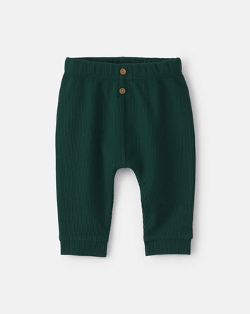 B&eacute;b&eacute; - Ensemble 2 pi&egrave;ces cache-couche manches longues &laquo;Baby's  First Christmas&raquo; et pantalon  &ndash; Ivoire/Vert, 