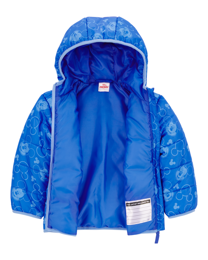 Toddler Mickey Mouse Puffer Jacket, image 2 of 3 slides