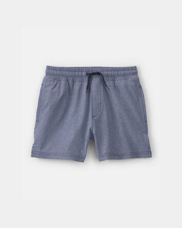 Boys Pull-On Active Shorts - Blue, 
