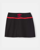 Ensemble 2 pi&egrave;ces chandail de soccer et jupe-short Umbro de l&rsquo;Espagne pour fille - Rouge/Jaune/Noir, image 8 sur 11 diapositives