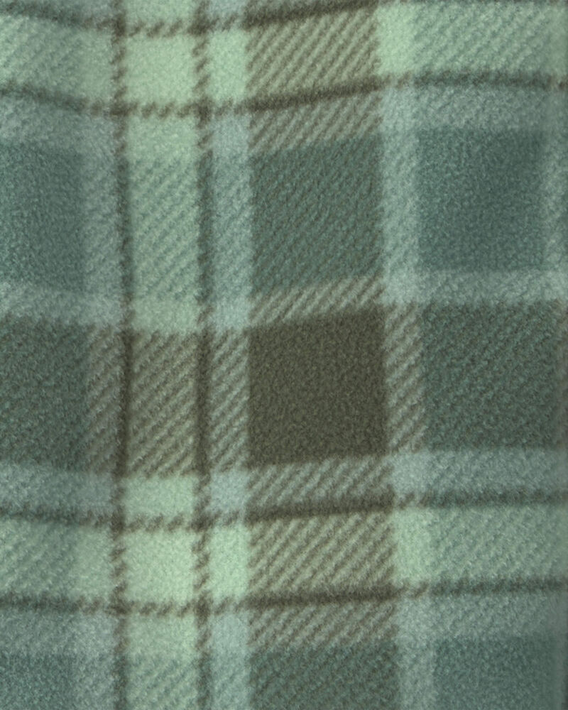 B&eacute;b&eacute; gar&ccedil;on - Ensemble 2 pi&egrave;ces blouson &agrave; carreaux et pantalon en molleton &ndash; Vert, image 3 sur 4 diapositives