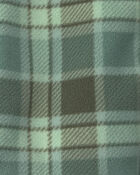 B&eacute;b&eacute; gar&ccedil;on - Ensemble 2 pi&egrave;ces blouson &agrave; carreaux et pantalon en molleton &ndash; Vert, image 3 sur 4 diapositives