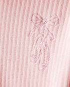 Baby 2-Piece Ballerina Hoodie & Pant Set - Pink, image 3 of 5 slides